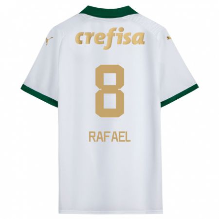 Kandiny Férfi Zé Rafael #8 Fehér Zöld Idegenbeli Jersey 2024/25 Mez Póló Ing