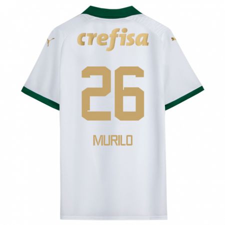 Kandiny Férfi Murilo #26 Fehér Zöld Idegenbeli Jersey 2024/25 Mez Póló Ing