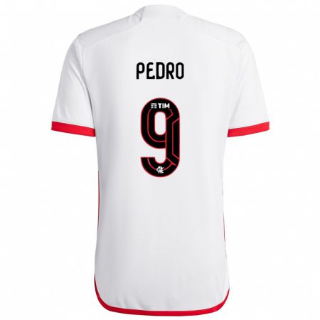 Kandiny Férfi Pedro #9 Fehér Piros Idegenbeli Jersey 2024/25 Mez Póló Ing