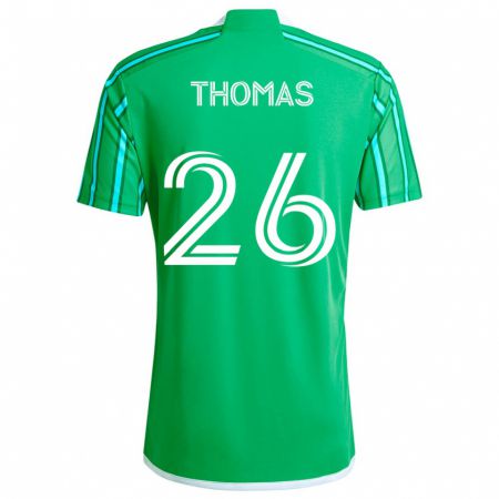 Kandiny Női Andrew Thomas #26 Zöld Fehér Hazai Jersey 2024/25 Mez Póló Ing