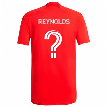 Kandiny Női Justin Reynolds #0 Piros Fehér Hazai Jersey 2024/25 Mez Póló Ing