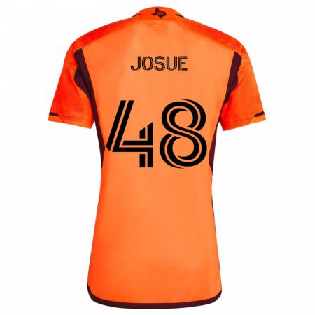 Kandiny Női Josué Souza #48 Narancs Fekete Hazai Jersey 2024/25 Mez Póló Ing