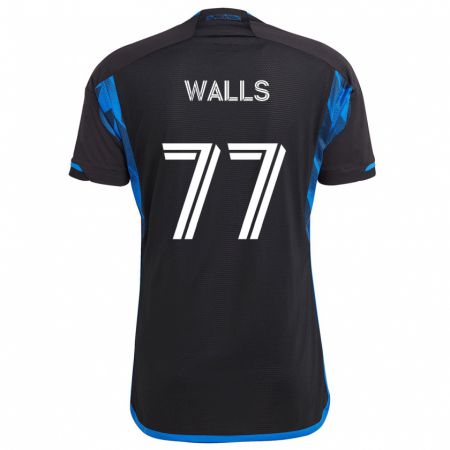 Kandiny Női Casey Walls #77 Kék Fekete Hazai Jersey 2024/25 Mez Póló Ing