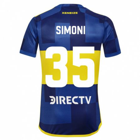 Kandiny Női Valentino Simoni #35 Kék Sárga Hazai Jersey 2024/25 Mez Póló Ing