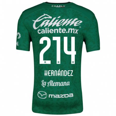 Kandiny Női Iván Hernández #214 Zöld Fehér Hazai Jersey 2024/25 Mez Póló Ing