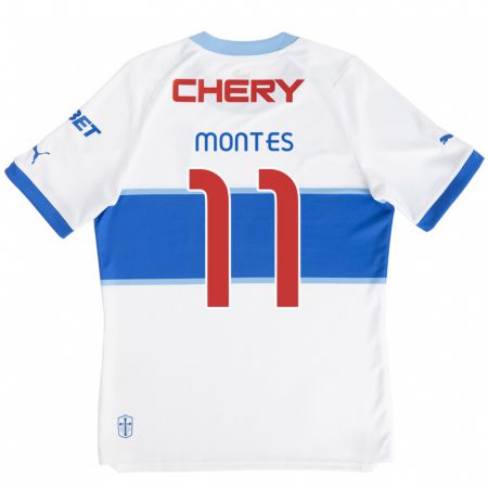 Kandiny Női Clemente Montes #11 Fehér Kék Hazai Jersey 2024/25 Mez Póló Ing