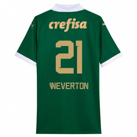 Kandiny Női Weverton #21 Zöld Fehér Hazai Jersey 2024/25 Mez Póló Ing