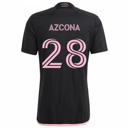 Kandiny Női Edison Azcona #28 Fekete Idegenbeli Jersey 2024/25 Mez Póló Ing