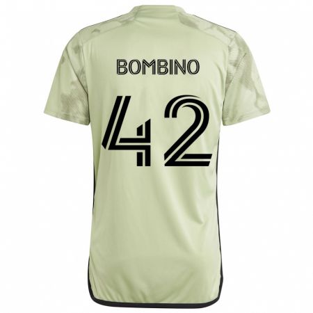 Kandiny Női Luca Bombino #42 Világos Zöld Idegenbeli Jersey 2024/25 Mez Póló Ing