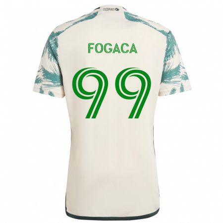 Kandiny Női Nathan Fogaça #99 Bézs Barna Idegenbeli Jersey 2024/25 Mez Póló Ing