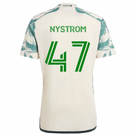 Kandiny Női Maximo Nystrom #47 Bézs Barna Idegenbeli Jersey 2024/25 Mez Póló Ing