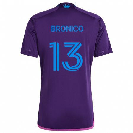 Kandiny Női Brandt Bronico #13 Lila Kék Idegenbeli Jersey 2024/25 Mez Póló Ing