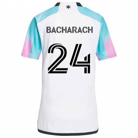 Kandiny Női Hugo Bacharach #24 Fehér Kék Fekete Idegenbeli Jersey 2024/25 Mez Póló Ing