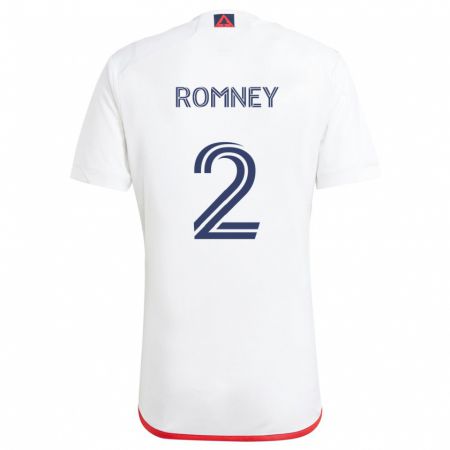 Kandiny Női Dave Romney #2 Fehér Piros Idegenbeli Jersey 2024/25 Mez Póló Ing