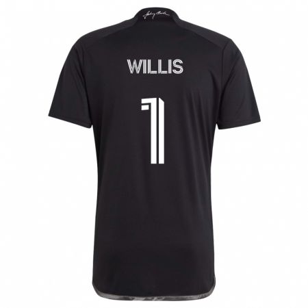 Kandiny Női Joe Willis #1 Fekete Idegenbeli Jersey 2024/25 Mez Póló Ing