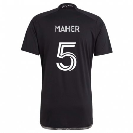 Kandiny Női Jack Maher #5 Fekete Idegenbeli Jersey 2024/25 Mez Póló Ing