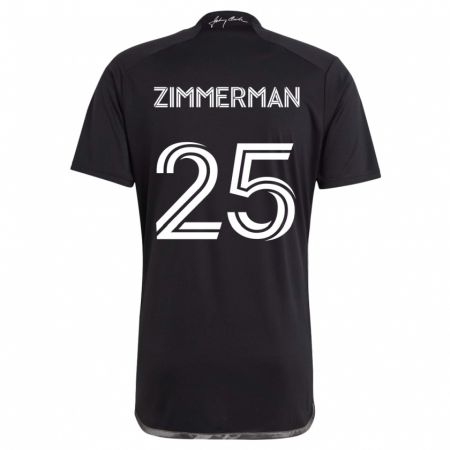 Kandiny Női Walker Zimmerman #25 Fekete Idegenbeli Jersey 2024/25 Mez Póló Ing