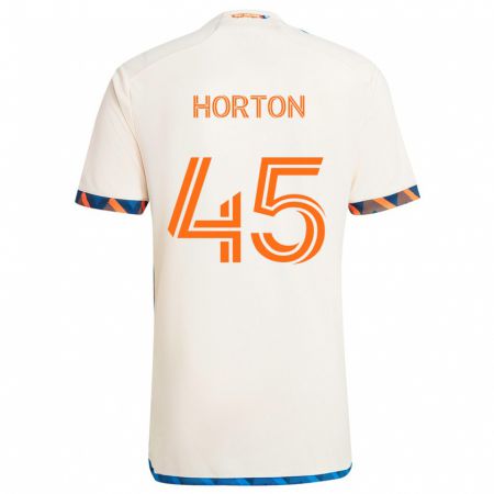 Kandiny Női Philip Horton #45 Fehér Narancs Idegenbeli Jersey 2024/25 Mez Póló Ing