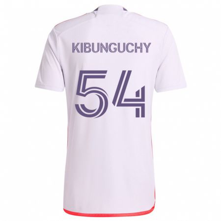 Kandiny Női Nabi Kibunguchy #54 Fehér Piros Lila Idegenbeli Jersey 2024/25 Mez Póló Ing