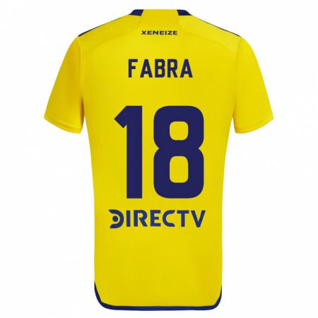 Kandiny Női Frank Fabra #18 Sárga Kék Idegenbeli Jersey 2024/25 Mez Póló Ing