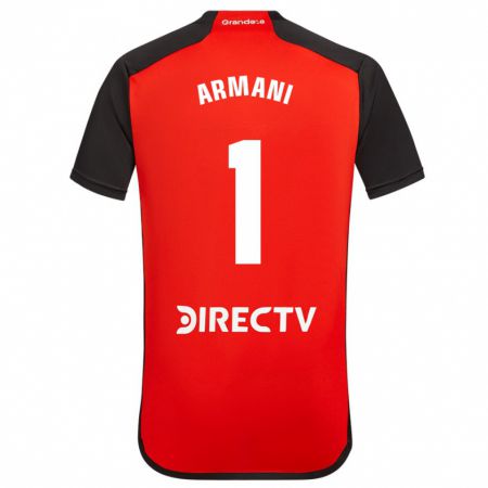 Kandiny Női Franco Armani #1 Piros Fekete Fehér Idegenbeli Jersey 2024/25 Mez Póló Ing