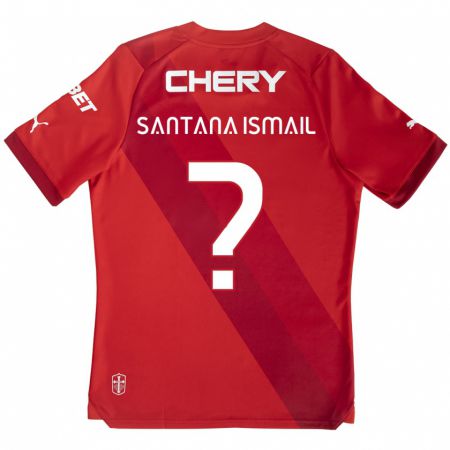 Kandiny Női Benjamin Santana Ismail #0 Piros Fehér Idegenbeli Jersey 2024/25 Mez Póló Ing