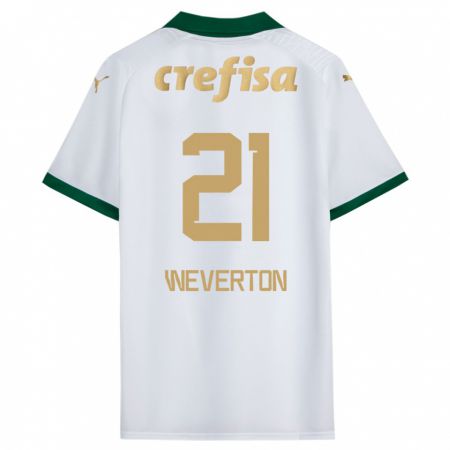 Kandiny Női Weverton #21 Fehér Zöld Idegenbeli Jersey 2024/25 Mez Póló Ing