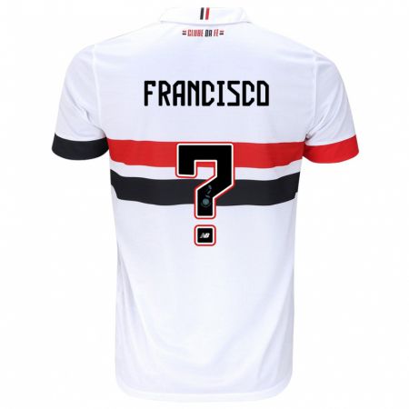 Kandiny Gyermek Ryan Francisco #0 Fehér Piros Fekete Hazai Jersey 2024/25 Mez Póló Ing