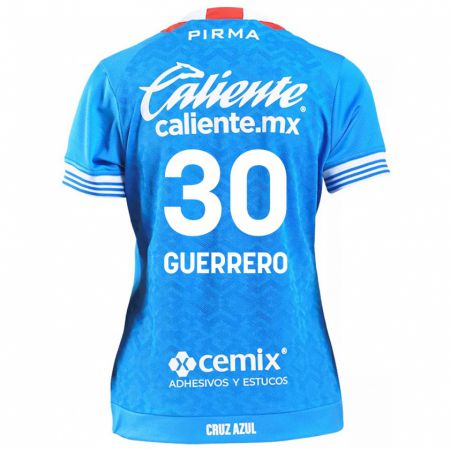 Kandiny Gyermek Rafael Guerrero #30 Égszínkék Hazai Jersey 2024/25 Mez Póló Ing