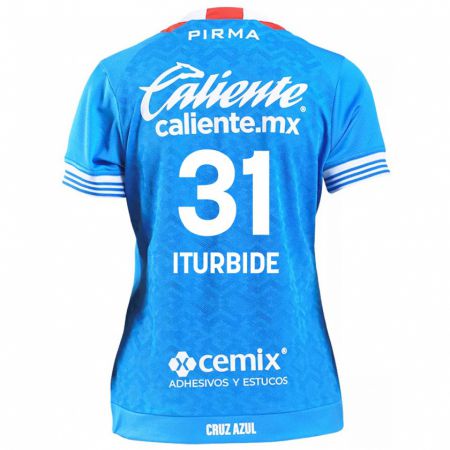 Kandiny Gyermek Luis Iturbide #31 Égszínkék Hazai Jersey 2024/25 Mez Póló Ing