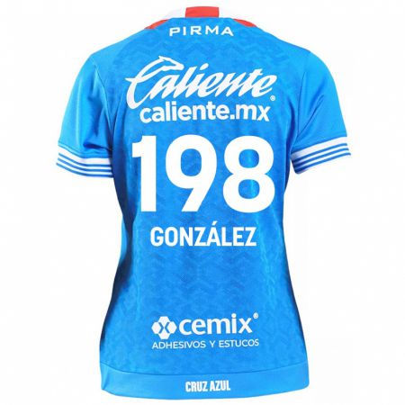 Kandiny Gyermek Kenneth González #198 Égszínkék Hazai Jersey 2024/25 Mez Póló Ing