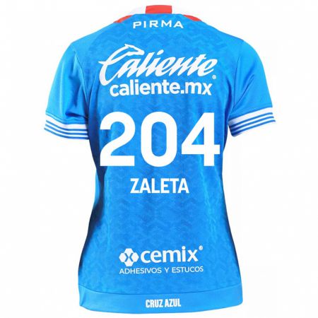 Kandiny Gyermek Mauro Zaleta #204 Égszínkék Hazai Jersey 2024/25 Mez Póló Ing