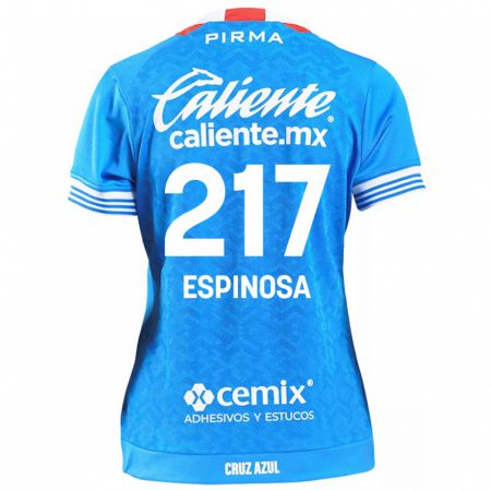 Kandiny Gyermek Samuel Espinosa #217 Égszínkék Hazai Jersey 2024/25 Mez Póló Ing