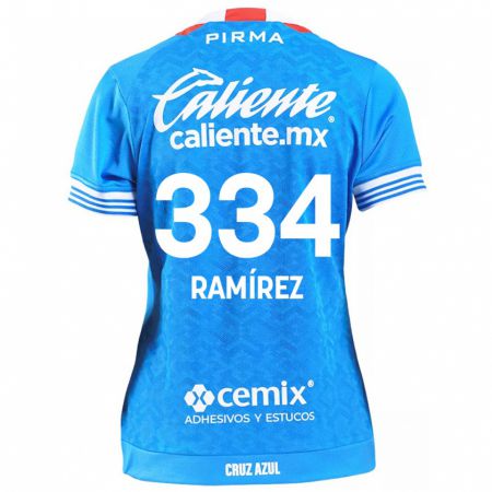 Kandiny Gyermek Mauricio Ramírez #334 Égszínkék Hazai Jersey 2024/25 Mez Póló Ing