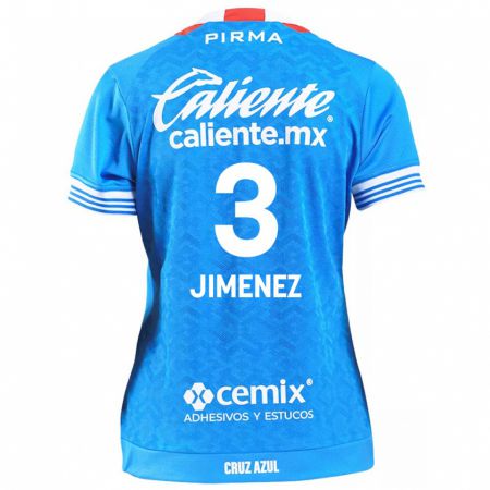 Kandiny Gyermek Jaiber Jimenez #3 Égszínkék Hazai Jersey 2024/25 Mez Póló Ing