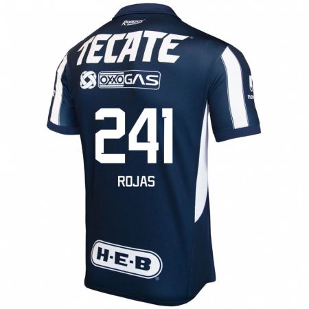 Kandiny Gyermek Luis Rojas #241 Kék Piros Fehér Hazai Jersey 2024/25 Mez Póló Ing