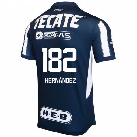 Kandiny Gyermek Derek Hernández #182 Kék Piros Fehér Hazai Jersey 2024/25 Mez Póló Ing