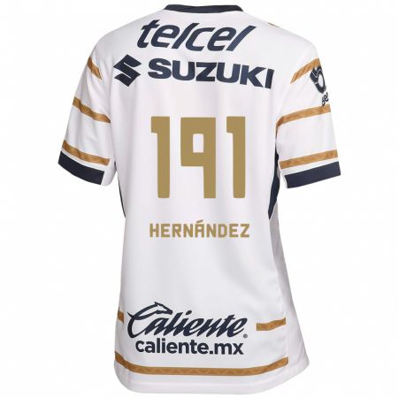 Kandiny Gyermek Marco Hernández #191 Fehér Obszidián Hazai Jersey 2024/25 Mez Póló Ing