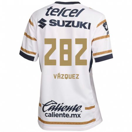 Kandiny Gyermek Austin Vázquez #282 Fehér Obszidián Hazai Jersey 2024/25 Mez Póló Ing