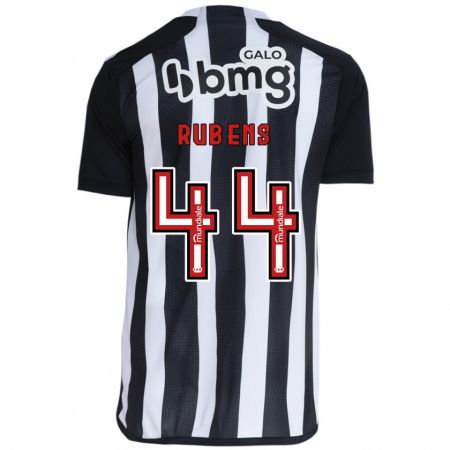 Kandiny Gyermek Rubens #44 Fehér Fekete Hazai Jersey 2024/25 Mez Póló Ing