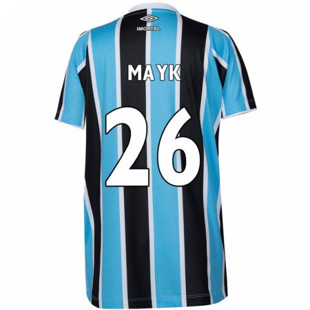 Kandiny Gyermek Mayk #26 Kék Fekete Fehér Hazai Jersey 2024/25 Mez Póló Ing