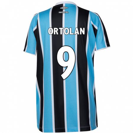 Kandiny Gyermek Dani Ortolan #9 Kék Fekete Fehér Hazai Jersey 2024/25 Mez Póló Ing