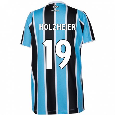 Kandiny Gyermek Agostina Holzheier #19 Kék Fekete Fehér Hazai Jersey 2024/25 Mez Póló Ing