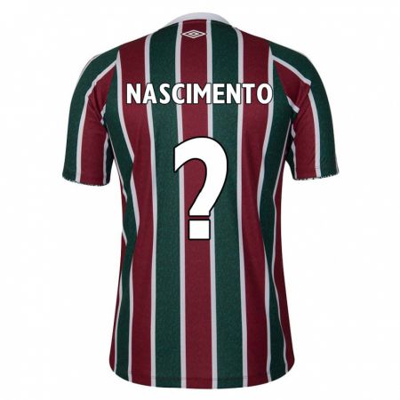 Kandiny Gyermek Hiago Nascimento #0 Zöld Barna Fehér Hazai Jersey 2024/25 Mez Póló Ing