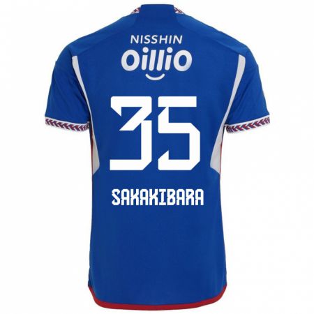 Kandiny Gyermek Keigo Sakakibara #35 Kék Fehér Piros Hazai Jersey 2024/25 Mez Póló Ing