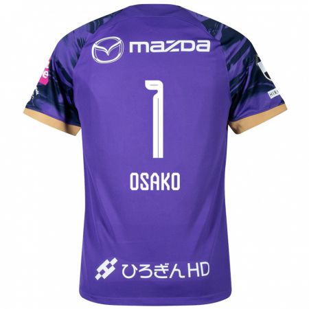 Kandiny Gyermek Keisuke Osako #1 Lila Fehér Hazai Jersey 2024/25 Mez Póló Ing