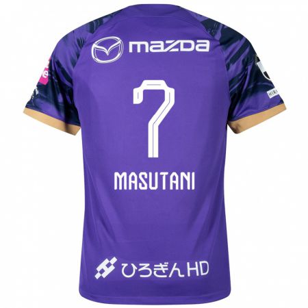 Kandiny Gyermek Ayuki Masutani #7 Lila Fehér Hazai Jersey 2024/25 Mez Póló Ing