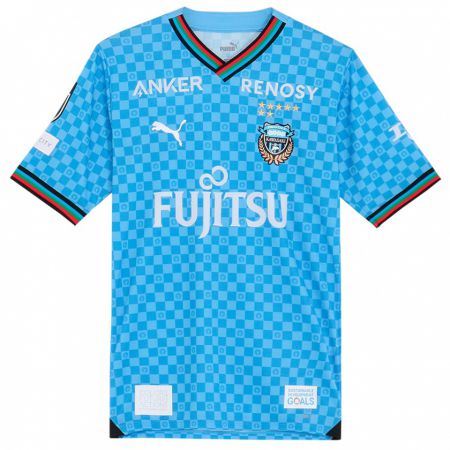 Kandiny Gyermek Hiroto Ogawa #34 Azúrkék Hazai Jersey 2024/25 Mez Póló Ing