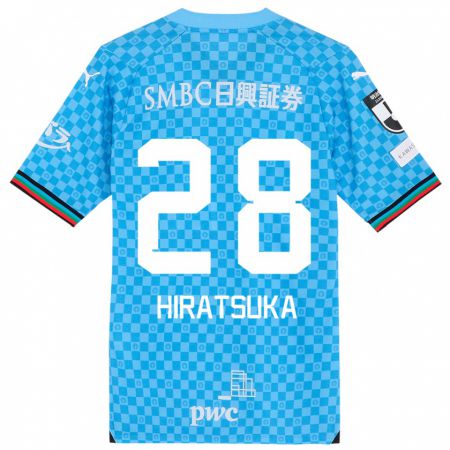 Kandiny Gyermek Hayato Hiratsuka #28 Azúrkék Hazai Jersey 2024/25 Mez Póló Ing