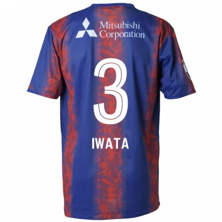 Kandiny Gyermek Yuki Iwata #3 Kék Piros Hazai Jersey 2024/25 Mez Póló Ing